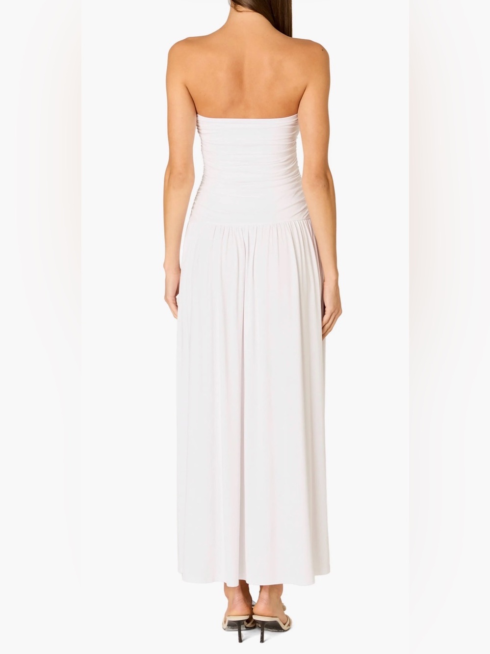 NIA Santal Ruched Strapless Midi Dress NWT XS - Picture 2 of 10